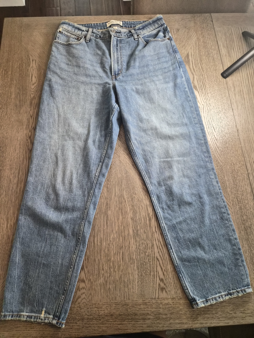 Abercrombie & Fitch Light Blue Straight-Leg Jeans
